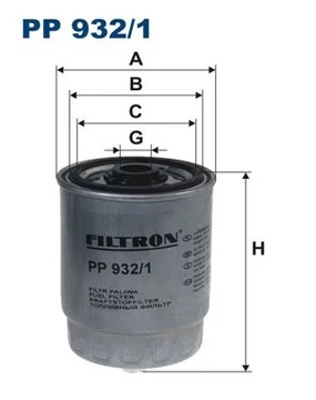 ФИЛЬТР ТОПЛИВА ФИЛЬТРON PP 932/1