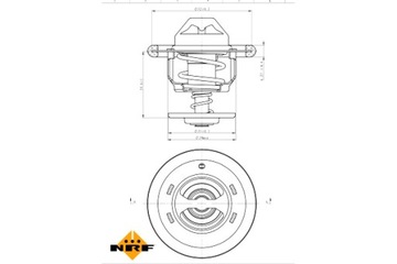 NRF ТЕРМОСТАТ ЖИДКОСТИ CHŁODZĄCEJ FORD C-MAX COUGAR COURIER ESCORT