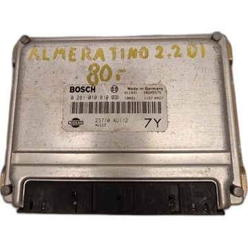 БЛОК УПРАВЛЕНИЯ ДВИГАТЕЛЯ 237104U112 0281010810 NISSAN ALMERA TINO 2.2 DI