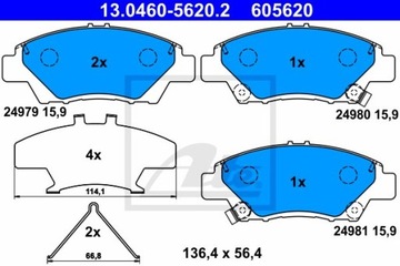 КОЛОДКИ HAM.PRZOD HONDA JAZZ 09-