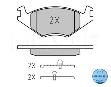 КОЛОДКИ ТОРМОЗНЫЕ VOLKSWAGEN SEAT MEYLE