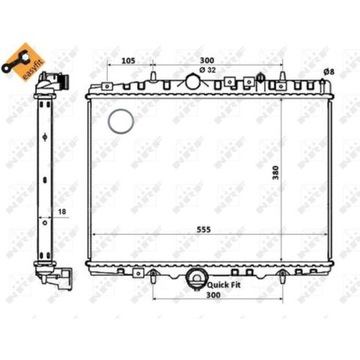 РАДИАТОР CITROEN C5 2.0HDI- 1.8 16V PEUGEOT 406- 607 99-