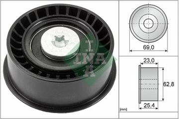 INA 532 0033 10 РОЛИК ВЕДУЩИЙ / НАПРАВЛЯЮЩАЯ, РЕМЕНЬ ГРМ