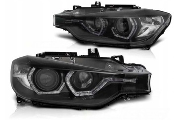 ФОНАРИ BMW F30 F31 11-15 LED (СВЕТОДИОД ) BLACK ХОДОВЫЕ ОГНИ ДХО КСЕНОН D1S