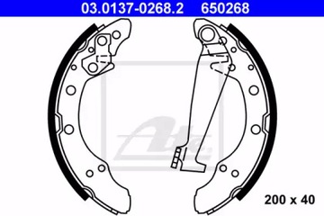 КОМПЛЕКТ КОЛОДОК ТОРМОЗНЫХ VOLKSWAGEN AUDI SEAT ATE