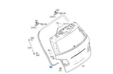 УПЛОТНИТЕЛЬ БАГАЖНИКА A2467400478 MERCEDES-BENZ W246