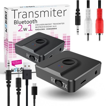 TRANSMITER AUDIO BLUETOOTH NADAJNIK/ODBIORNIK AUX