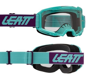 GOGLE ROWEROWE LEATT VIZION 2.5 ENDURO AQUA BLUE GLAS CLEAR VLT 90