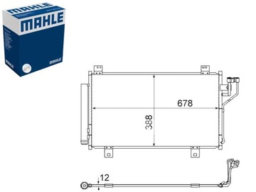 КОНДЕНСАТОР КОНДИЦИОНЕРА MAZDA 3 6 1.5-2.5 12.12- MAHLE