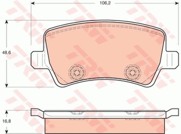 КОЛОДКИ HAM. VOLVO T. V70- S80- RANGE ROVER