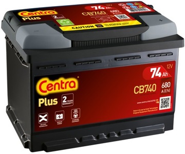 АККУМУЛЯТОР CENTRA CB740 12V 74AH 680A