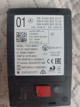 РАДАР СЕНСОР DISTRONIC MERCEDES A0009052407