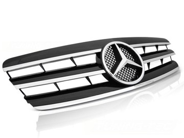 РЕШЁТКА MERCEDES W203 00-07 CL STYLE BLACK CHROME