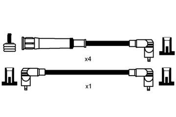 NGK КОМПЛЕКТ ТРУБОК ZAPŁONOWYCH BMW 3 E21 3 E30 3 E36 3 E46 5 E12 5