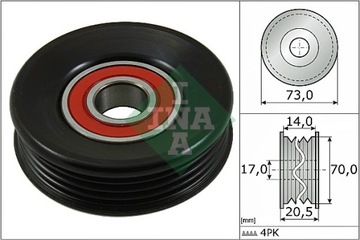 INA 531 0853 10 РОЛИК РЕМНЯ ПОЛИКЛИНОВОГО