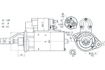 MAGNETI MARELLI СТАРТЕР AUDI A4 B5 A4 B6 A4 B7 A6 C5 A8 D2 ALLROAD