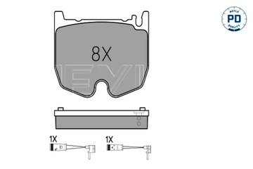 MEYLE КОЛОДКИ ТОРМОЗНЫЕ ПЕРЕД MERCEDES CLS C219 E T-MODEL S211 E W211