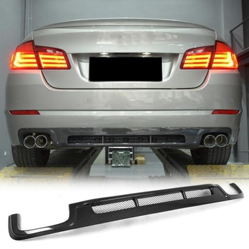 CARBON ЗАДНИЙ ДИФФУЗОР ДОКЛАДКА БАМПЕРА BMW 5 SERIES F10 528I BASE 2011-13