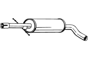 BOSAL ГЛУШИТЕЛЬ СИСТЕМЫ ВЫХЛОПНОЙ ЦЕНТРАЛЬНЫЙ AUDI A3 SEAT LEON TOLEDO II