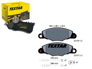 КОЛОДКИ ТОРМОЗНЫЕ CITROEN ПЕРЕД XANTIA 98- TEXTAR