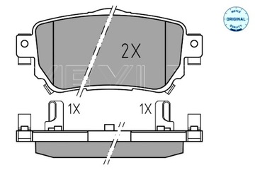 MEYLE КОЛОДКИ ТОРМОЗНЫЕ ЗАД NISSAN LEAF QASHQAI II X-TRAIL III RENAULT