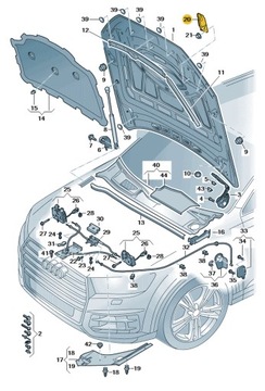 НОВЫЕ ОРИГИНАЛЬНЫЕ AUDI OE ФИКСАТОР 4M8823186D