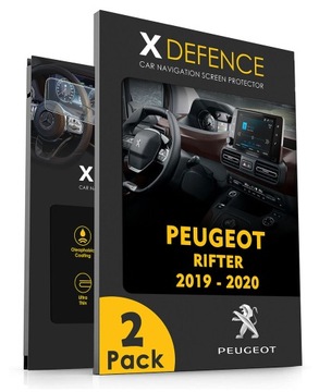 2W1 СТЕКЛО OCHRONNE NA NAWIGACJĘ ЭКРАН DO PEUGEOT RIFTER 2019-2020