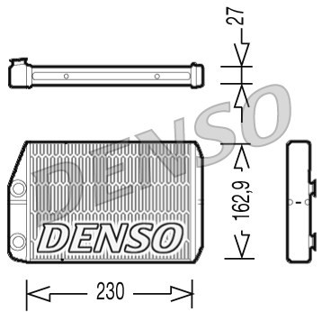 DENSO DRR09034 ОБМЕННИК ТЕПЛА, ОБОГРЕВАТЕЛЬ САЛОНА