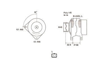 MAGNETI MARELLI ГЕНЕРАТОР VOLVO S40 I V40 MITSUBISHI CARISMA SPACE