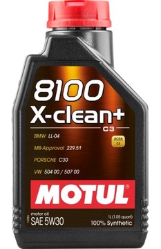 МАСЛО МОТОРНЕ MOTUL 8100 5W30 X-CLEAN+ 1 L 106376