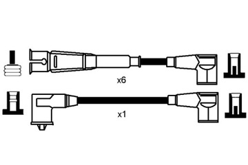 NGK КОМПЛЕКТ ТРУБОК ZAPŁONOWYCH MERCEDES 123 W123 S W116 S W126 SL