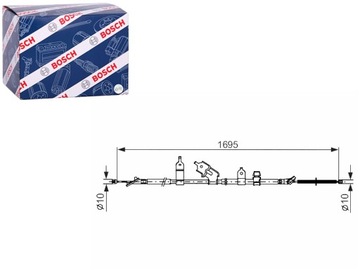 ТРОС ТОРМОЗНОЙ РУЧНОГО ЗАД P SUBARU TREZIA TOYOTA VERSO S 1.3 1.33