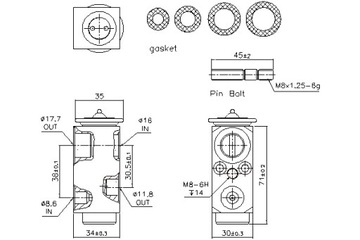 NISSENS КЛАПАН РАСШИРИТЕЛЬНЫЙ КОНДИЦИОНЕРА CADILLAC BLS FIAT CROMA OPEL