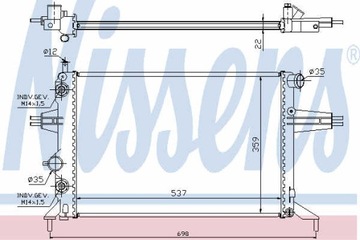 РАДИАТОР ВОДЫ NISSENS 63248A