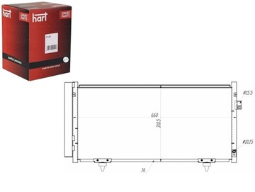 КОНДЕНСАТОР КОНДЕНСАТОР КОНДИЦИОНЕРА SUBARU FORESTER 08- HART