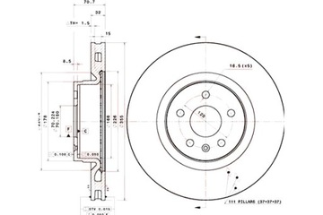 BREMBO ДИСКИ ТОРМОЗНЫЕ ТОРМОЗНЫЕ 2 ШТУКИ. ПЕРЕД TESLA МОДЕЛЬ S МОДЕЛЬ X ELECTRIC