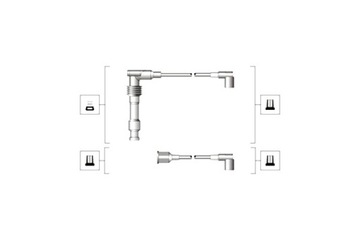 MAGNETI MARELLI КОМПЛЕКТ ТРУБОК ZAPŁONOWYCH OPEL ASTRA F OMEGA B