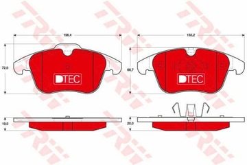 КОЛОДКИ ТОРМОЗНЫЕ ПЕРЕД TRW GDB1683DTE