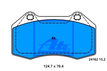 КОЛОДКИ ТОРМОЗНЫЕ RENAULT CLIO III MEGANE II 2.0/2.