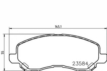 КОЛОДКИ ТОРМОЗНЫЕ MITSUBISHI ПЕРЕД GALANT 00- LANCE