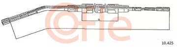 10.425 ТРОС H-CA L/P BMW 3 E30 82-88