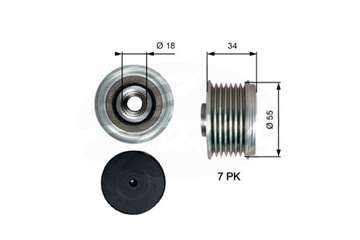 GATES КОЛЕСО ПАНЕЛЬ ALT GATES OAP7213 SUZUKI