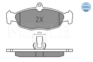 0252448717 КОЛОДКИ HAM. JAGUAR P. XK 4,0-4,2 96-05