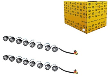 КОМПЛЕКТ СВЕТА DO ЕЗДИ ДНЕВНОЙ 12 24V LED (СВЕТОДИОД ) HELLA ФУНКЦИИ СВЕТА