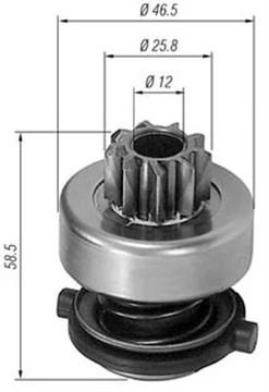 MM AMB0138 BENDIX СТАРТЕРА - ALFA ROMEO, AUDI, B