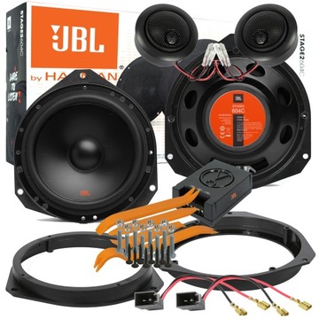 JBL STAGE2 604C ДИНАМИКИ PEUGEOT BOXER ПЕРЕД DYSTA