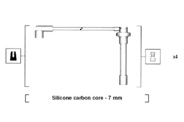 MAGNETI MARELLI КОМПЛЕКТ ТРУБОК ZAPŁONOWYCH HONDA ACCORD V ACCORD VI