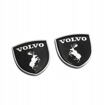 2 X VOLVO METALOWE НАКЛЕЙКИ NA АВТОМОБИЛЬ