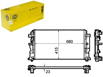 HELLA РАДИАТОР ДВИГАТЕЛЯ 9065000002 2E0121253 B