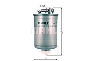 ФИЛЬТР ТОПЛИВА MAHLE 1120224 1131927 XM219A011AA 7M0